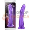 Dildo para estimulacion del punto G con sopapa 15 cm transparente